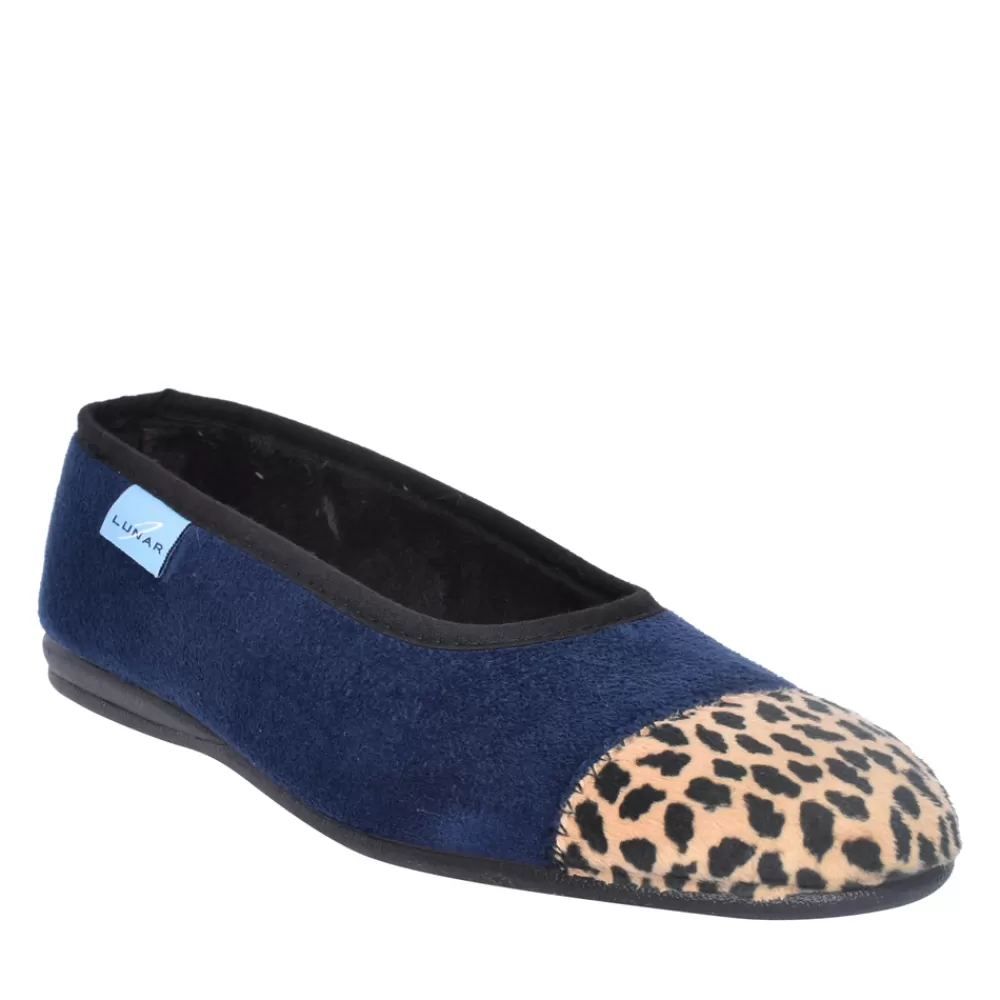 Ladies LUNAR Ladies Kla131 Jessie Pump Slipper In Blue