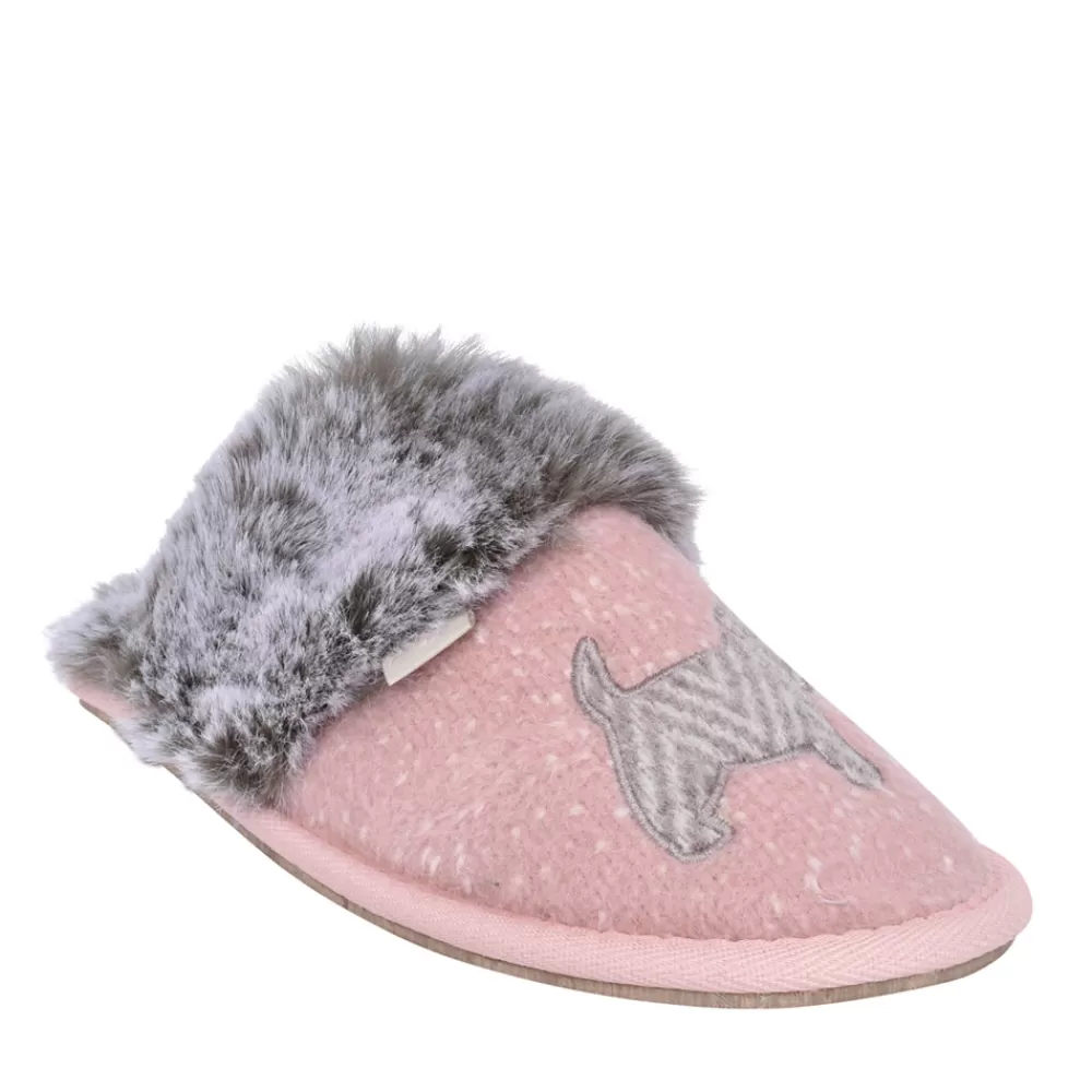 Ladies LAZY DOGZ Ladies Kld415 Duchess Mule Slipper In Pink