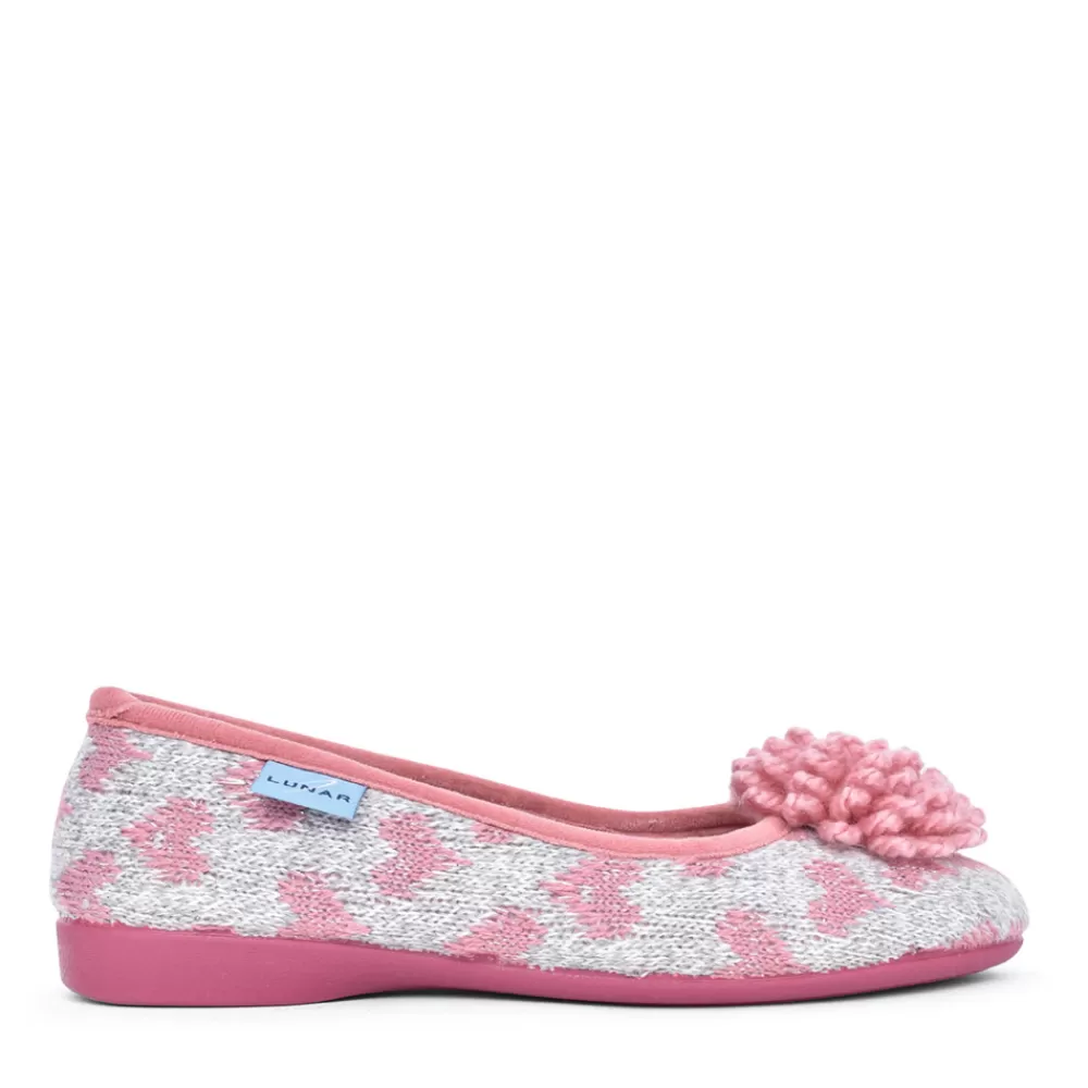 Ladies LUNAR Ladies Klz052 Alexa Pump Slipper In Pink