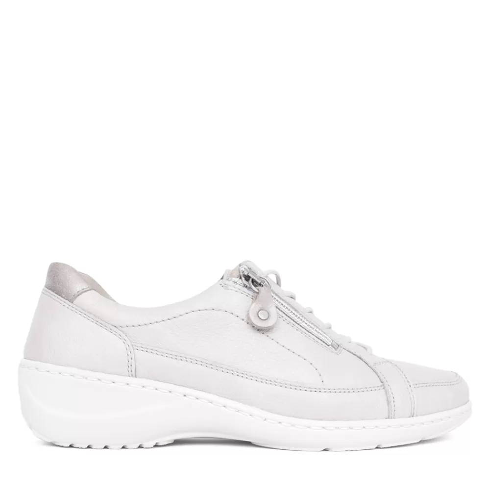 Ladies WALDLAUFER Ladies Kya 607033 Velcro Shoe In Stone