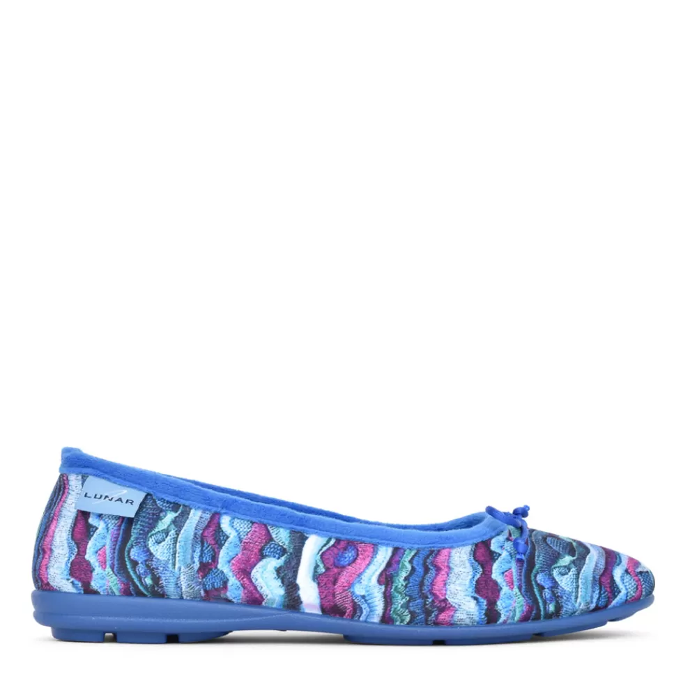 Ladies LUNAR Ladies Kyra Kla127 Pump Slipper In Blue