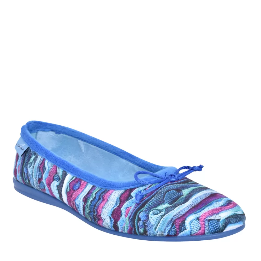 Ladies LUNAR Ladies Kyra Kla127 Pump Slipper In Blue