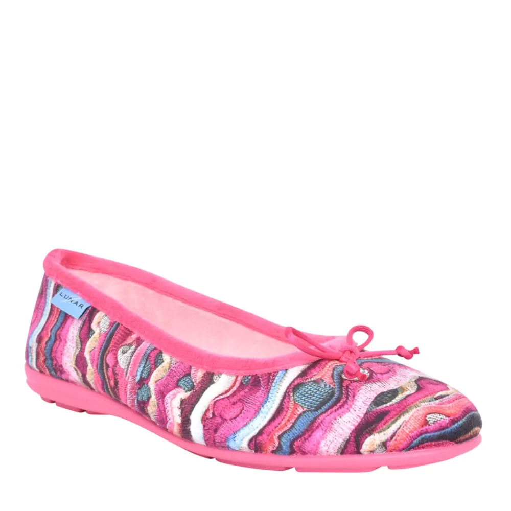Ladies LUNAR Ladies Kyra Kla127 Pump Slipper In Pink