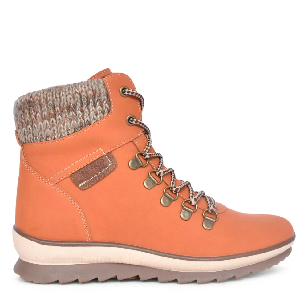 Ladies LOTUS Ladies Libby Ulb349 Laced Ankle Boot In Orange