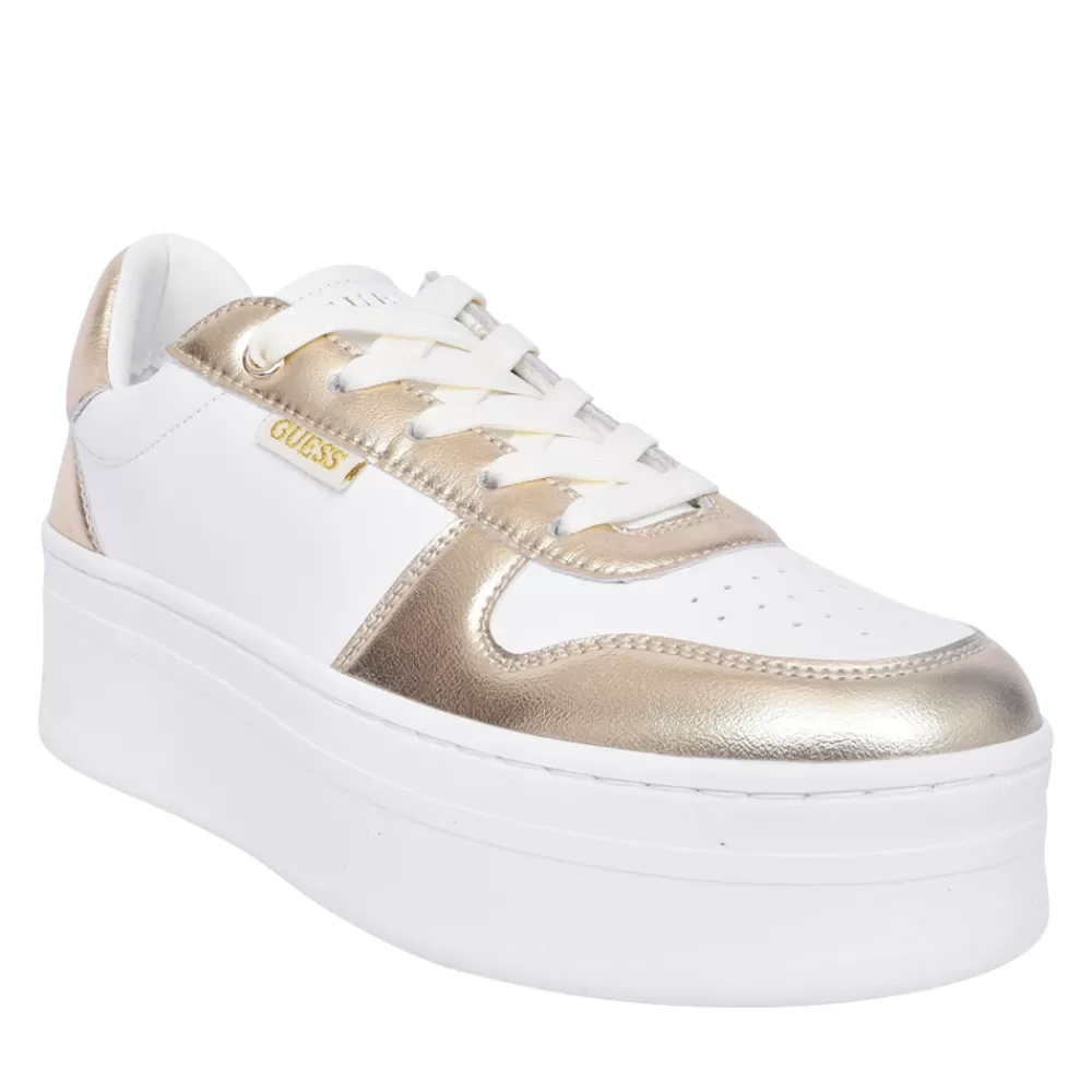 Ladies GUESS Ladies Lifet Plaform Trainer In White