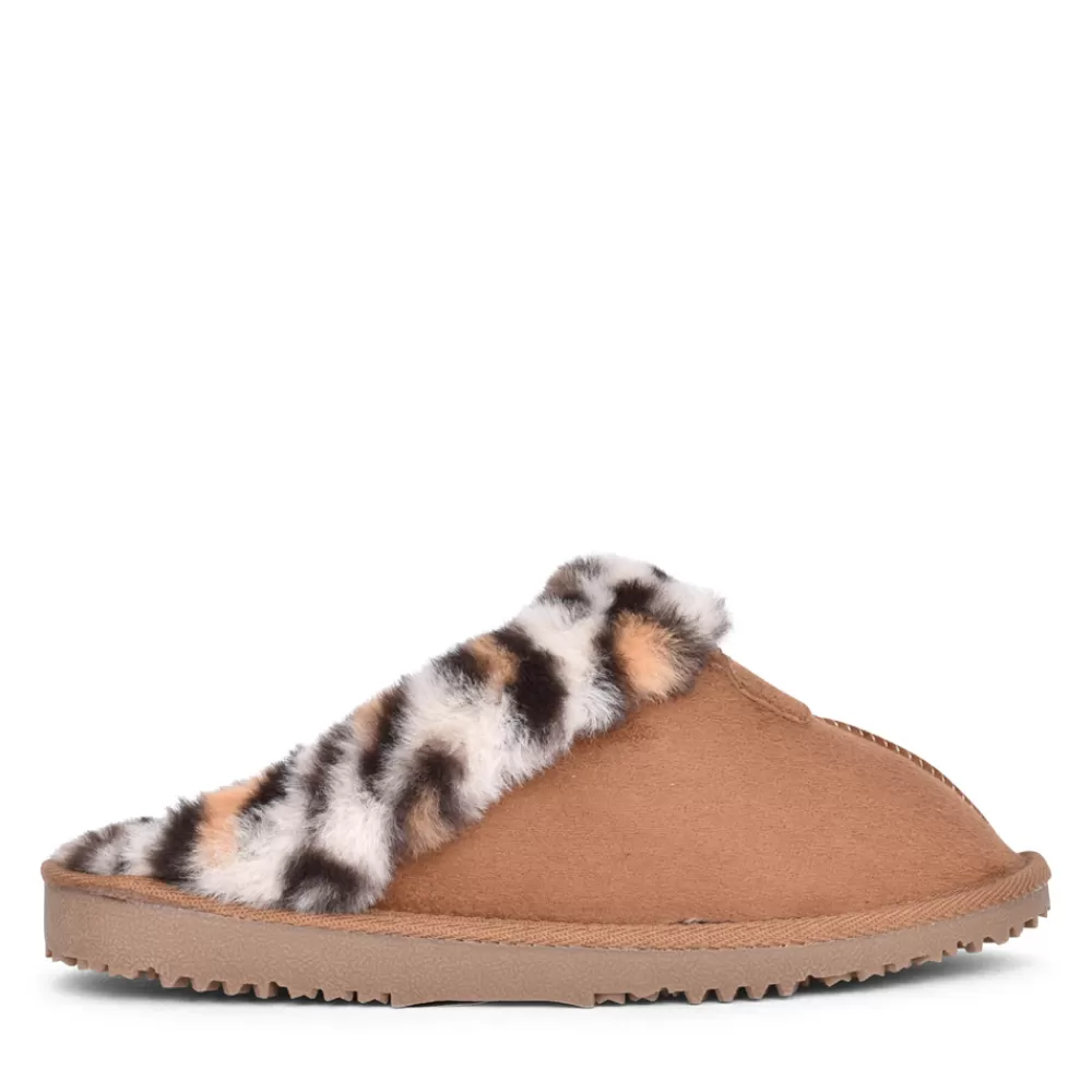 Ladies ELLA Ladies Lily Mule Slipper In Tan