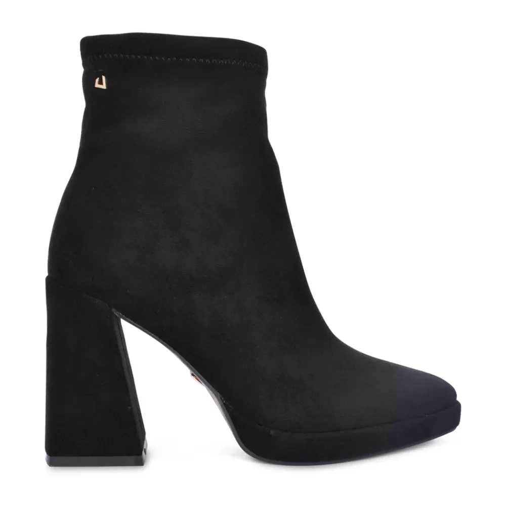 Ladies UNA HEALY Ladies Lucky High Heeled Ankle Boot In Black