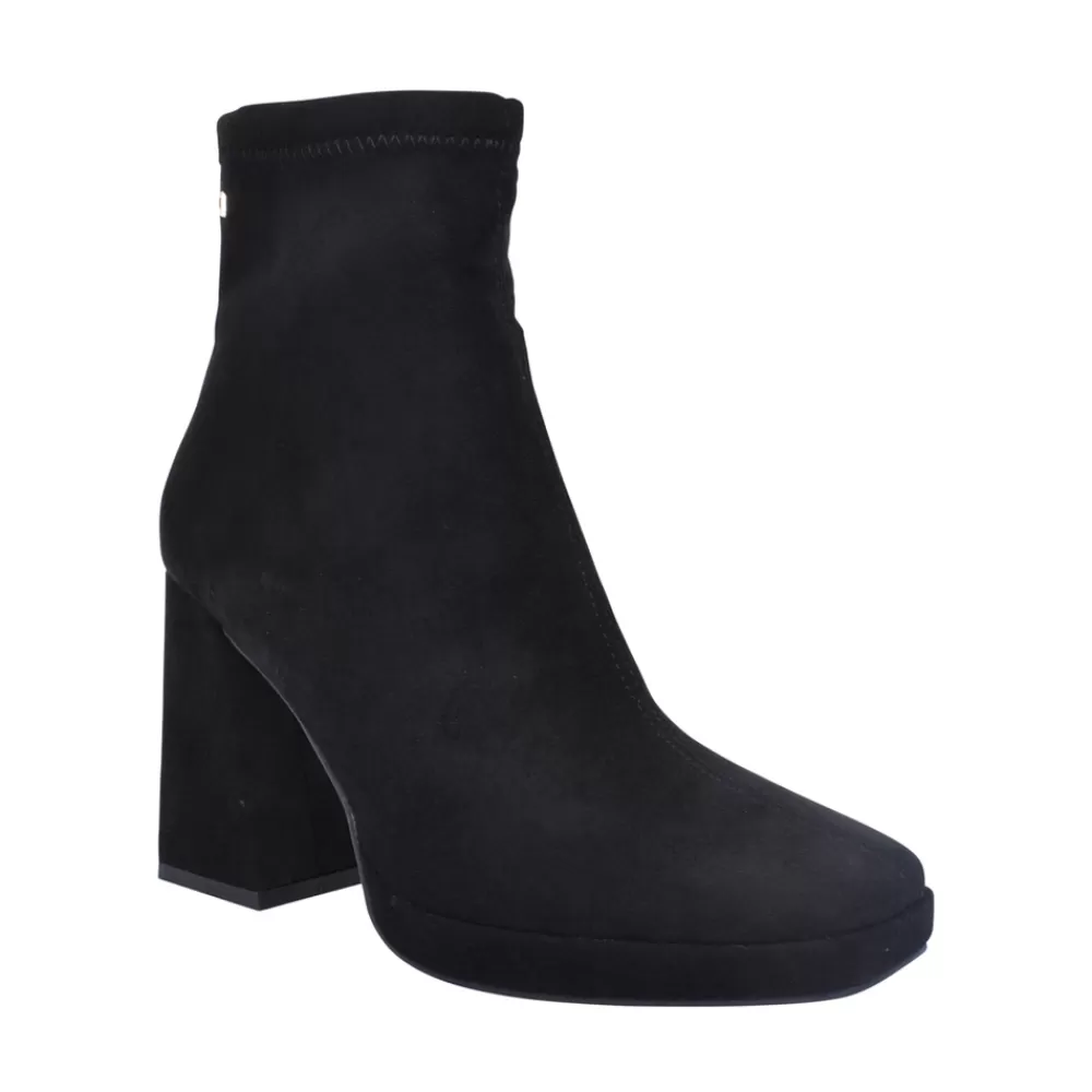 Ladies UNA HEALY Ladies Lucky High Heeled Ankle Boot In Black