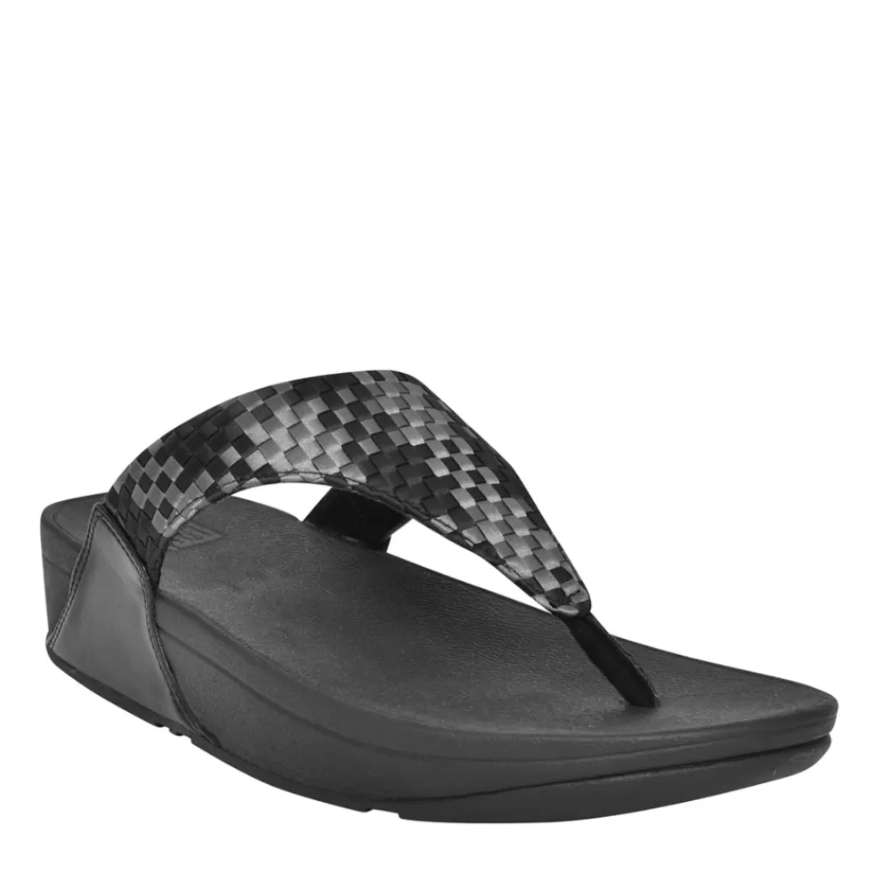 Ladies FITFLOP Ladies Lulu Dl6-001 Toe Post In Black