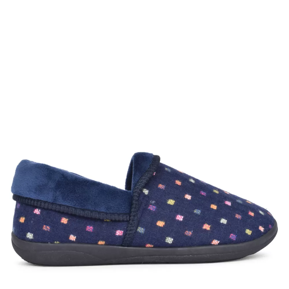 Ladies PADDERS Ladies Mellow Fold Slipper In Navy