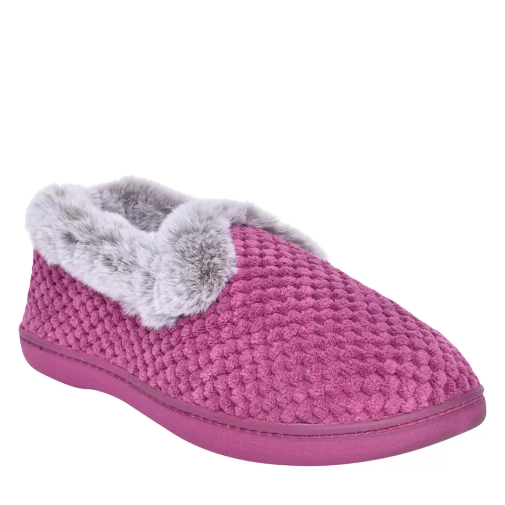 Ladies PADDERS Ladies Misha 3429 Wide Fit Slipper In Burgandy