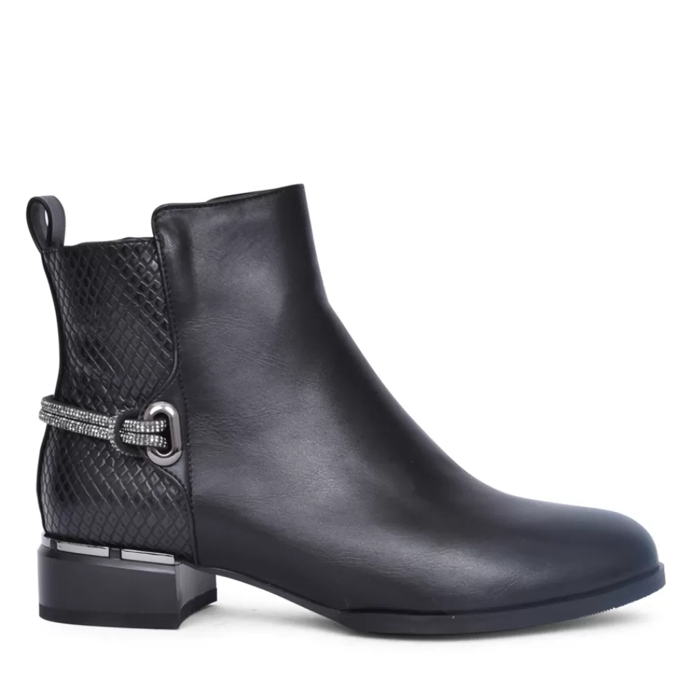 Ladies REDZ Ladies N3169 Ankle Boot In Black