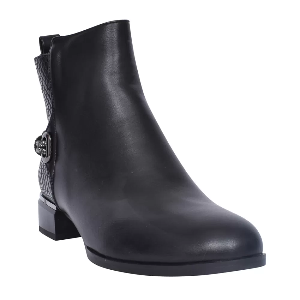 Ladies REDZ Ladies N3169 Ankle Boot In Black