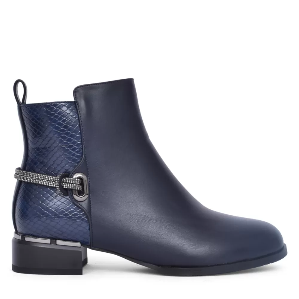 Ladies REDZ Ladies N3169 Ankle Boot In Navy