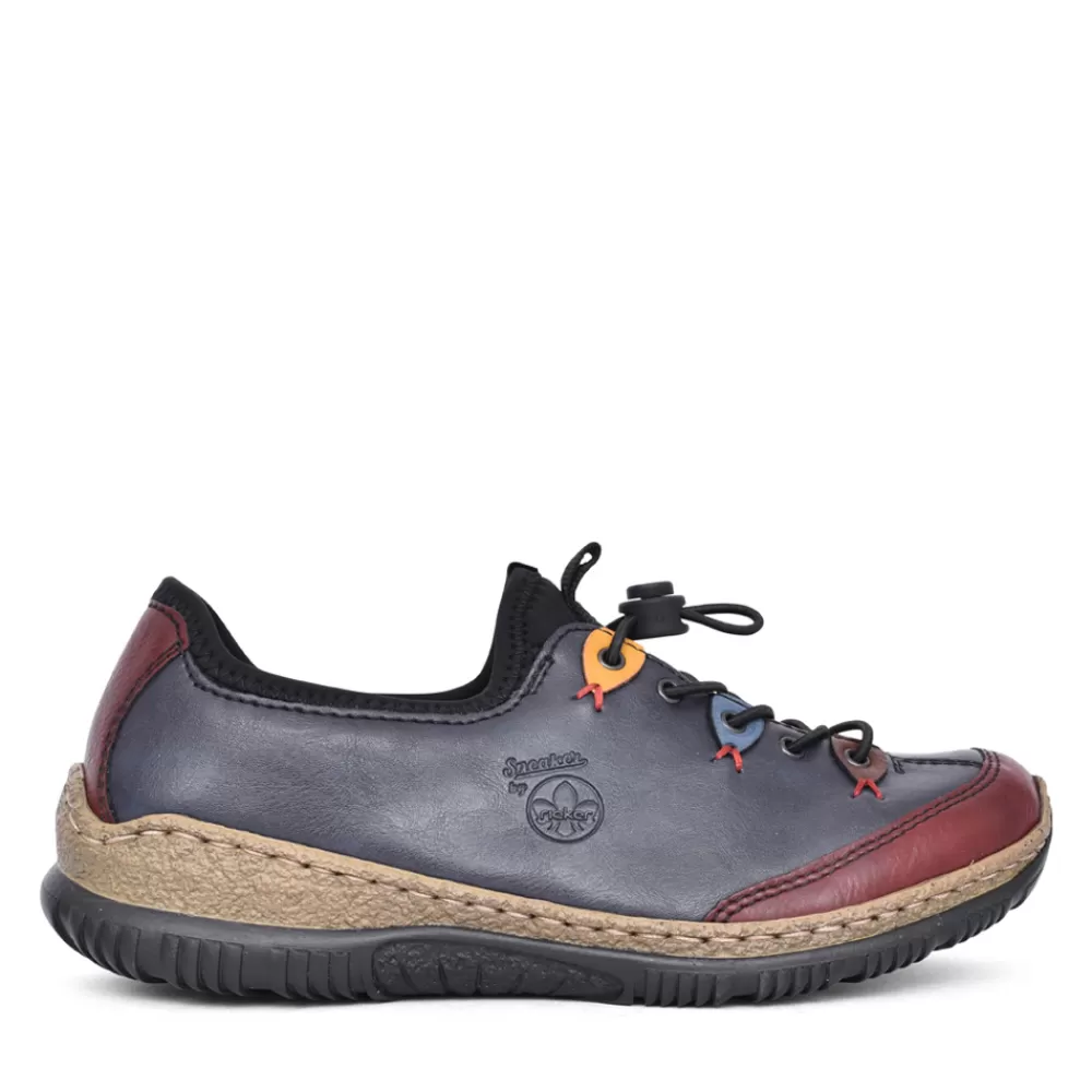Ladies RIEKER Ladies N3271 Laced Shoe In Blue