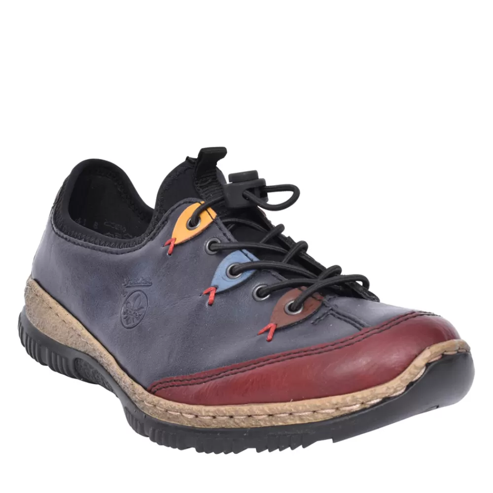 Ladies RIEKER Ladies N3271 Laced Shoe In Blue