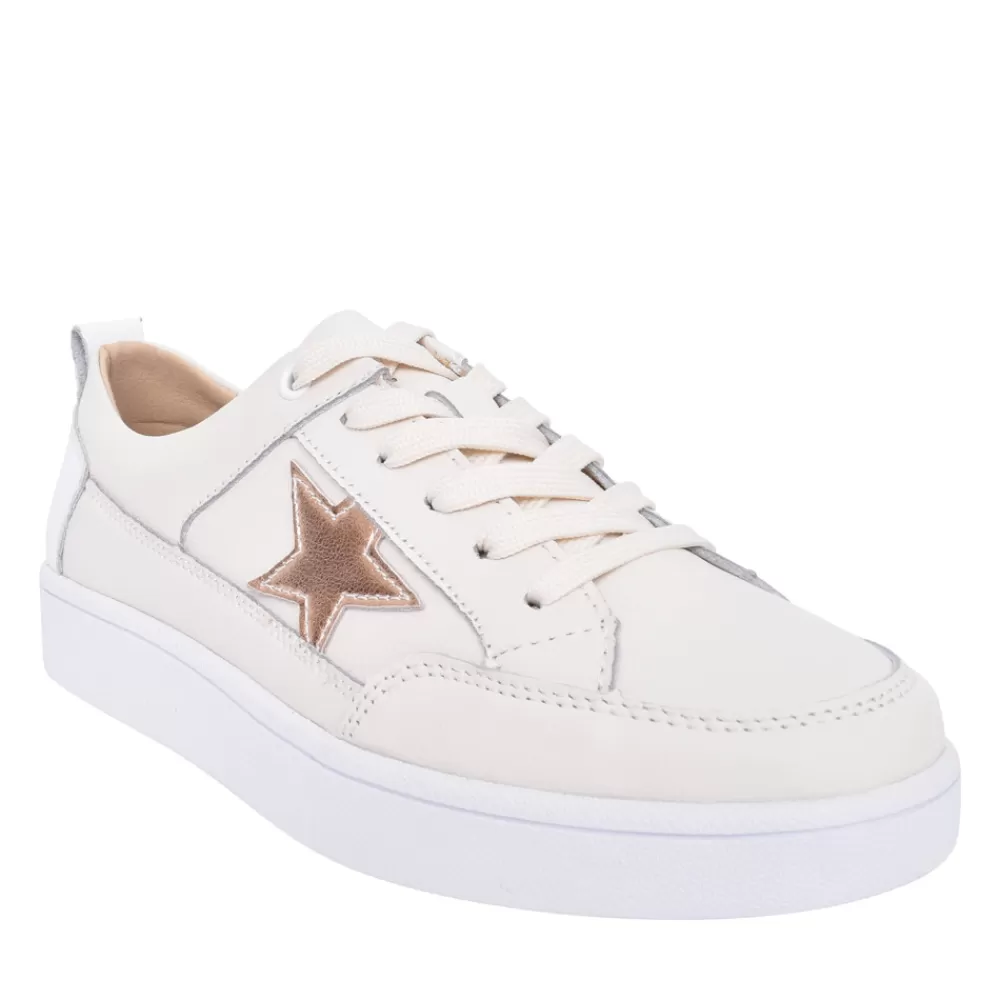 Ladies DRILLEYS Ladies Ninety Laced Trainer In Cream
