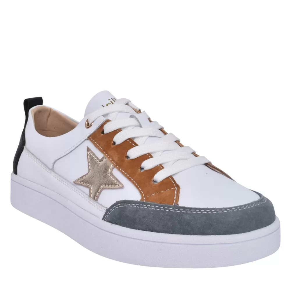 Ladies DRILLEYS Ladies Ninety Laced Trainer In White