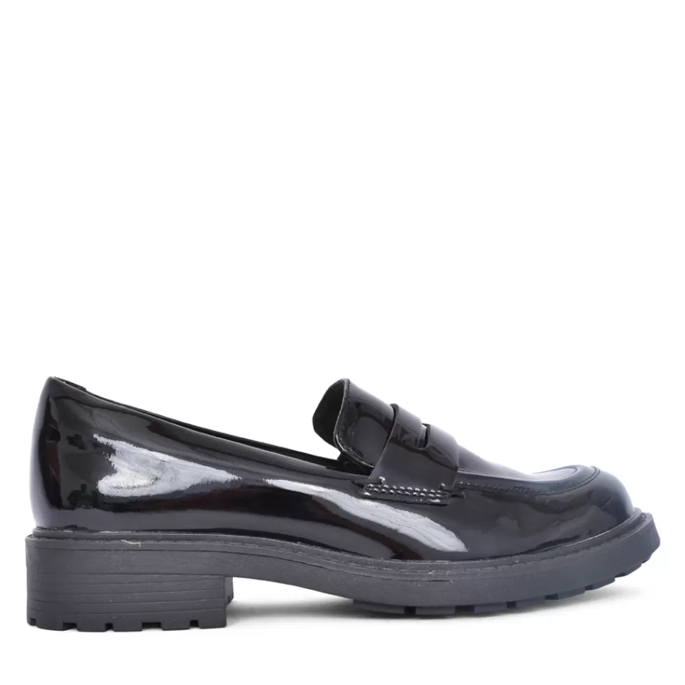 Ladies CLARKS Ladies Orinoco2 D-Fit Loafer In Black Patent