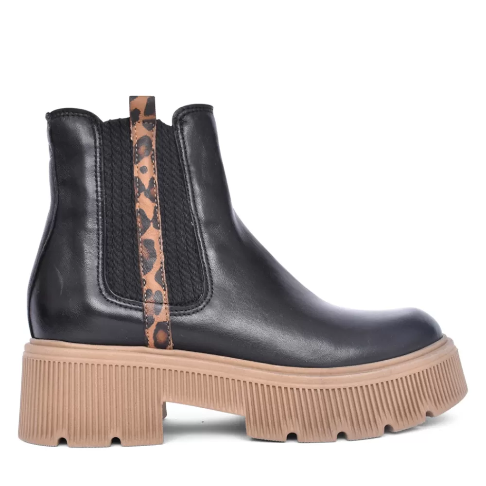 Ladies MIJUS Ladies P72236 Ankle Boot In Leopard