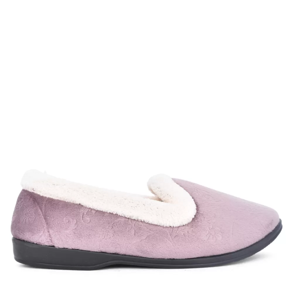 Ladies JO & JOE Ladies Pashmina Full Slipper In Lilac