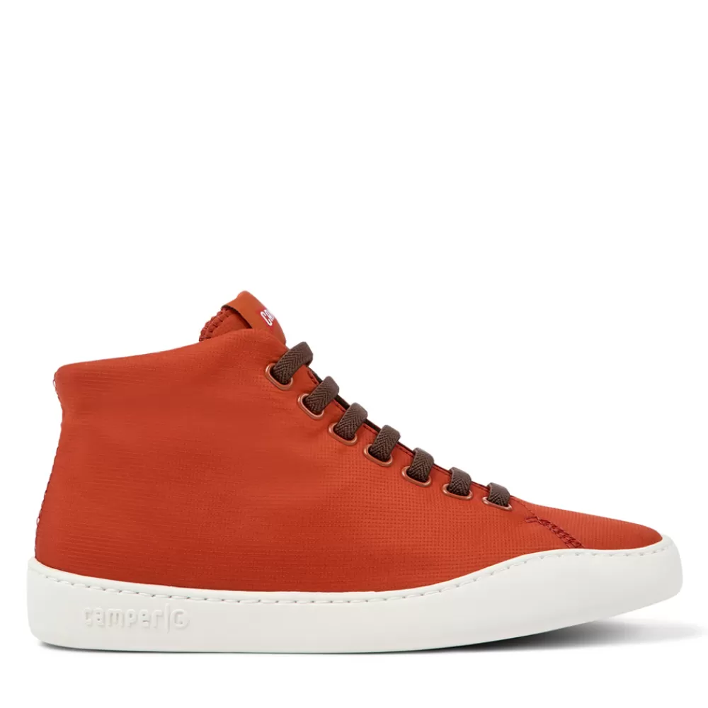 Ladies CAMPER Ladies Peu K400374 Laced Ankle Boot In Red
