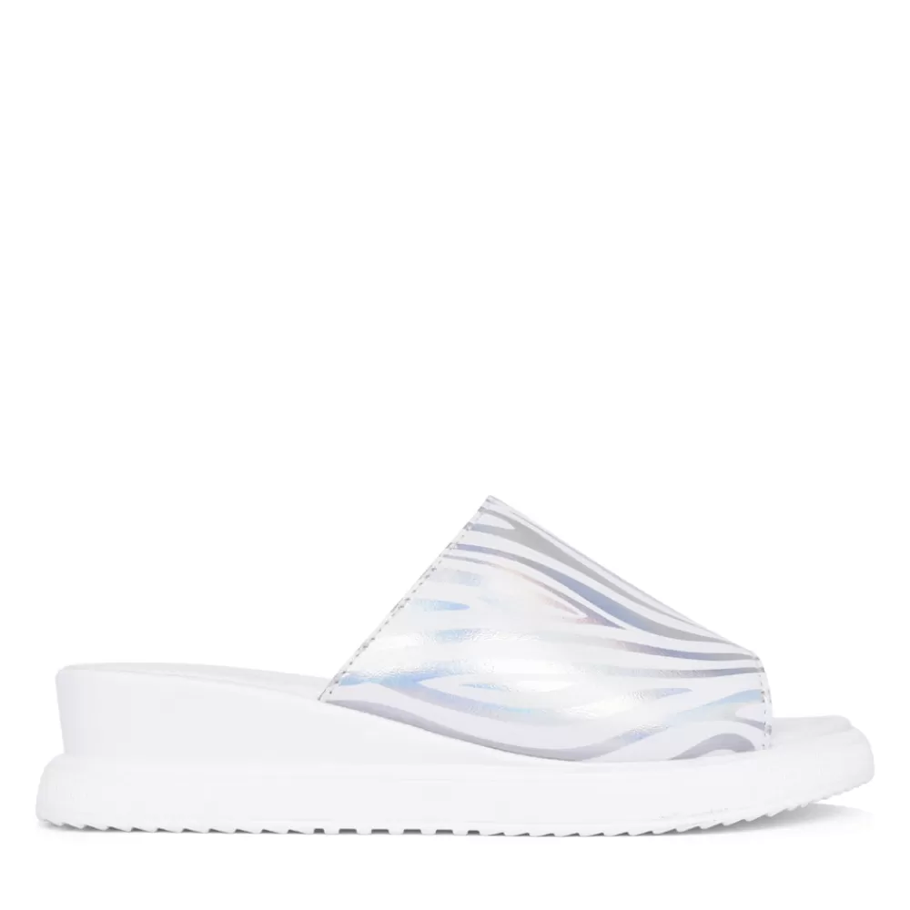 Ladies PATRIZIO COMO Ladies Pinerolo Wedge Mule In White