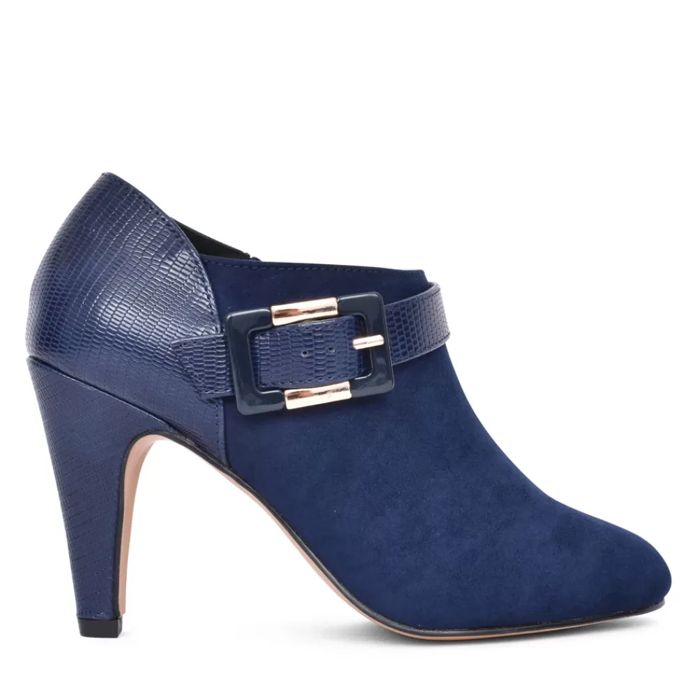 Ladies LOTUS Ladies Platt Uls420 Medium Heel Shoe Boot In Navy