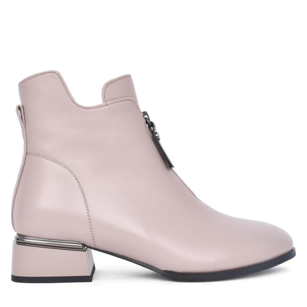Ladies LORETTA VITALE Ladies Q068 Ankle Boot In Beige