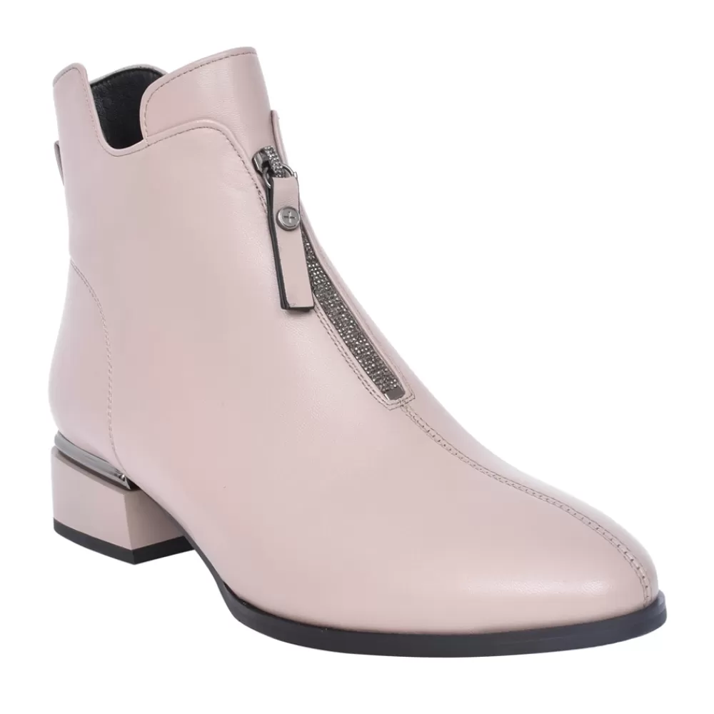 Ladies LORETTA VITALE Ladies Q068 Ankle Boot In Beige