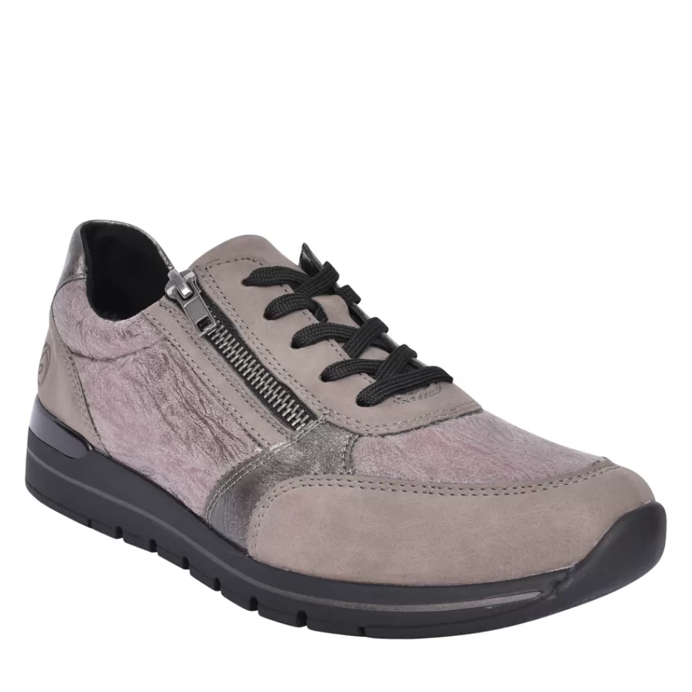 Ladies REMONTE Ladies R6700 Laced Trainer In Grey