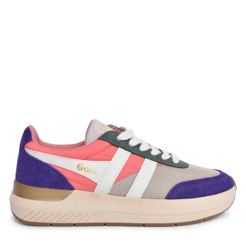 Ladies GOLA Ladies Raven Clb516 Laced Trainer In Multi-Colour