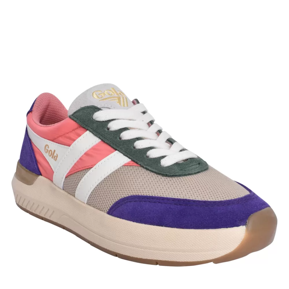 Ladies GOLA Ladies Raven Clb516 Laced Trainer In Multi-Colour