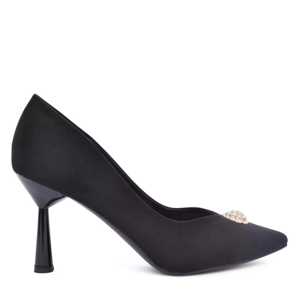 Ladies SORENTO Ladies Riverbank Court Shoe In Black