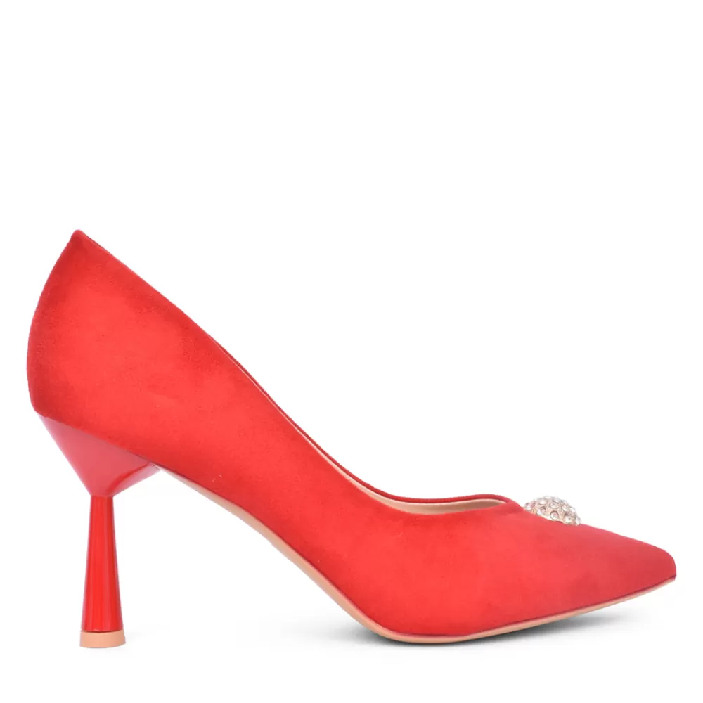 Ladies SORENTO Ladies Riverbank Court Shoe In Red
