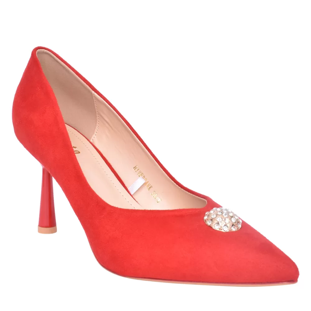 Ladies SORENTO Ladies Riverbank Court Shoe In Red