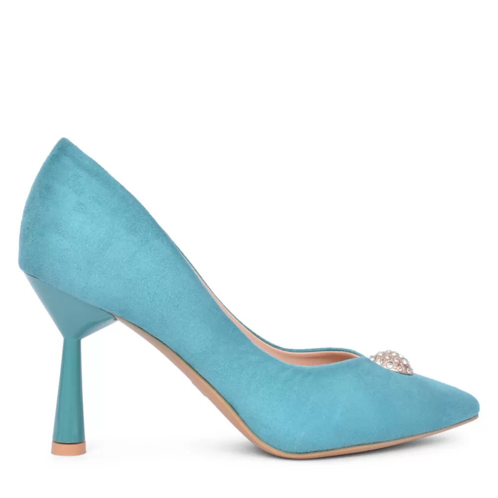 Ladies SORENTO Ladies Riverbank Court Shoe In Teal