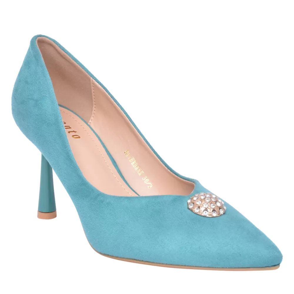 Ladies SORENTO Ladies Riverbank Court Shoe In Teal