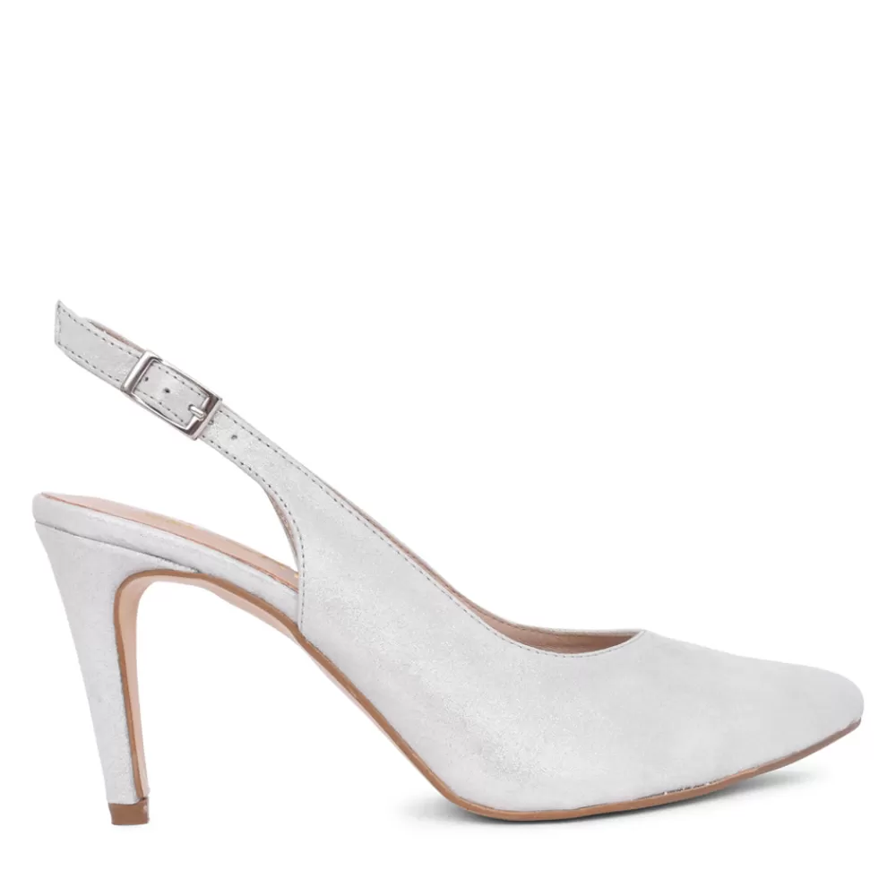 Ladies ZANY Ladies Rp0003 Medium Heel Slingback In Grey