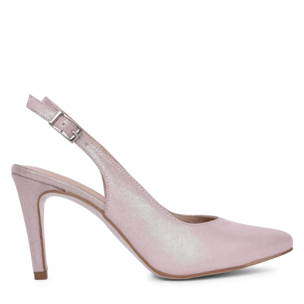 Ladies ZANY Ladies Rp0003 Medium Heel Slingback In Pink