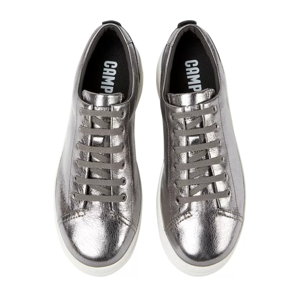 Ladies CAMPER Ladies Runner K200645 Laced Trainer In Pewter