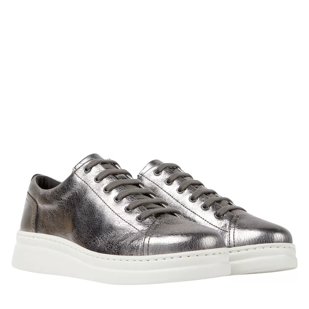 Ladies CAMPER Ladies Runner K200645 Laced Trainer In Pewter