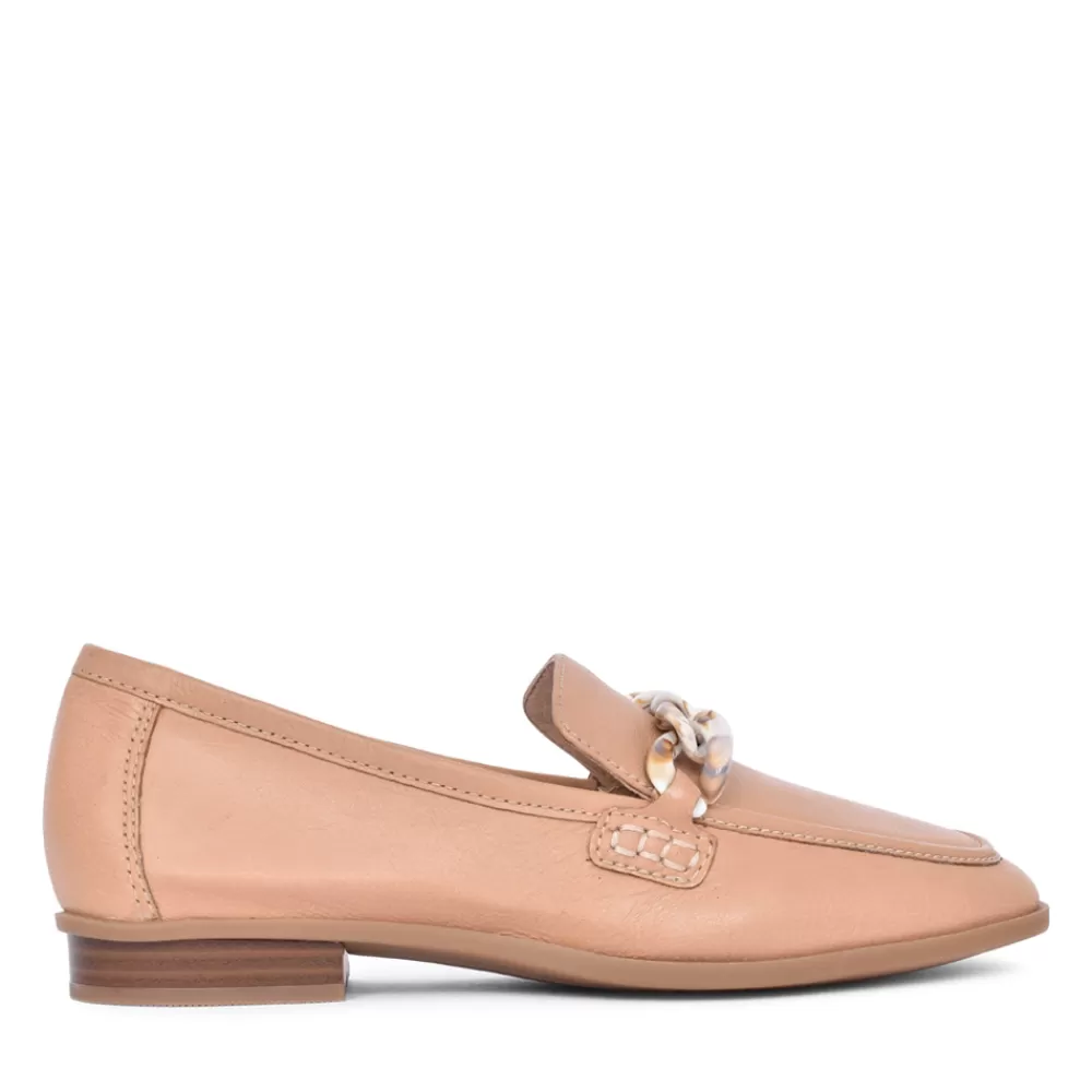 Ladies CLARKS Ladies Sarafyna Iris Leather D-Fit Loafer In Caramel