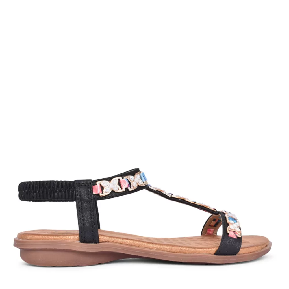 Ladies LUNAR Ladies Saturn Jlh312 Sandal In Black