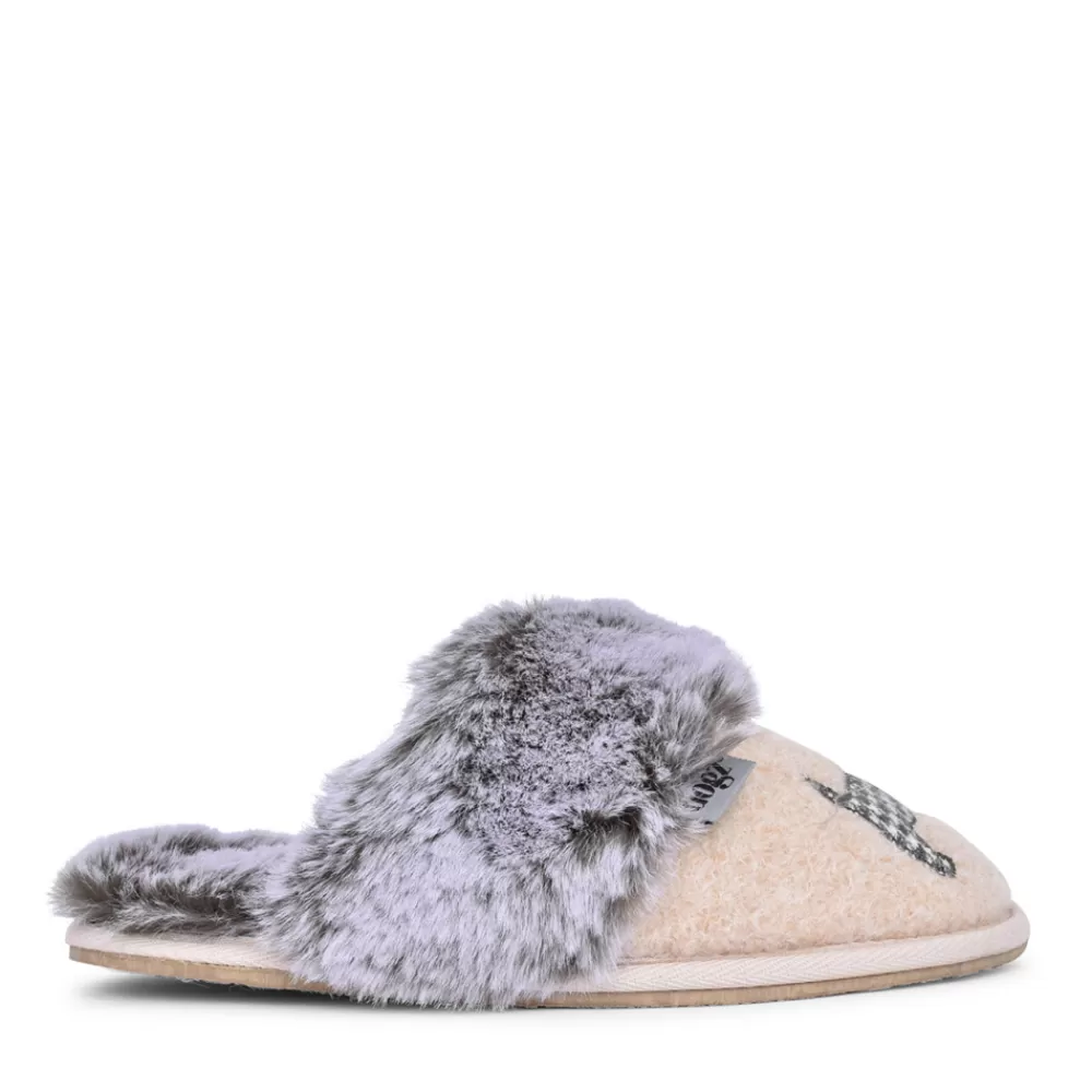 Ladies LAZY DOGZ Ladies Scottie Iii Kld425 Mule Slipper In Beige