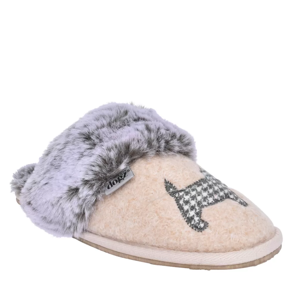 Ladies LAZY DOGZ Ladies Scottie Iii Kld425 Mule Slipper In Beige