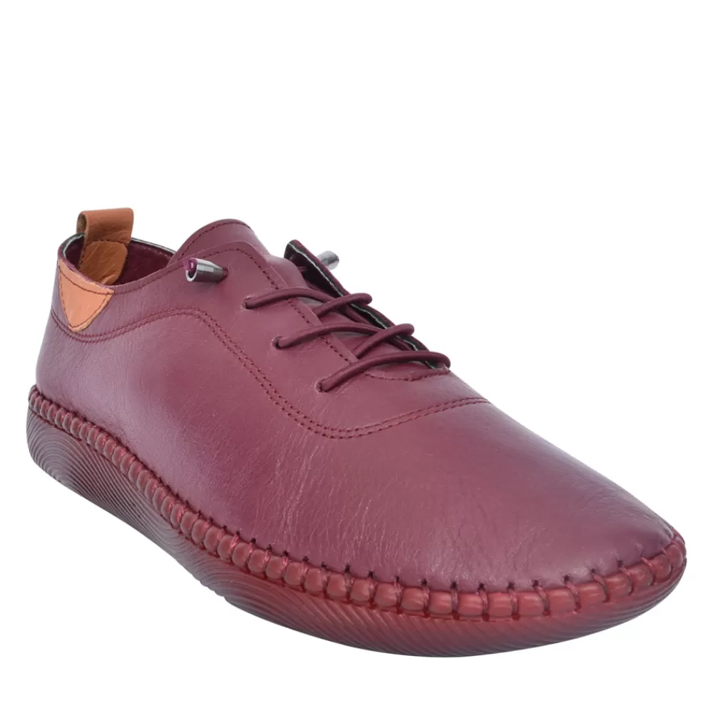 Ladies LUNAR Ladies St. Vincent Fle032 Slip-On Shoe In Burgandy
