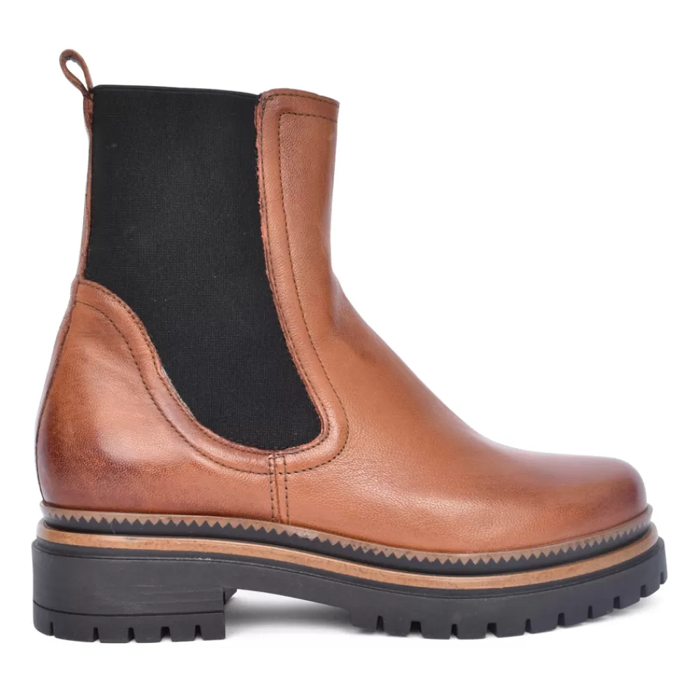 Ladies MIJUS Ladies T60204 Ankle Boot In Tan