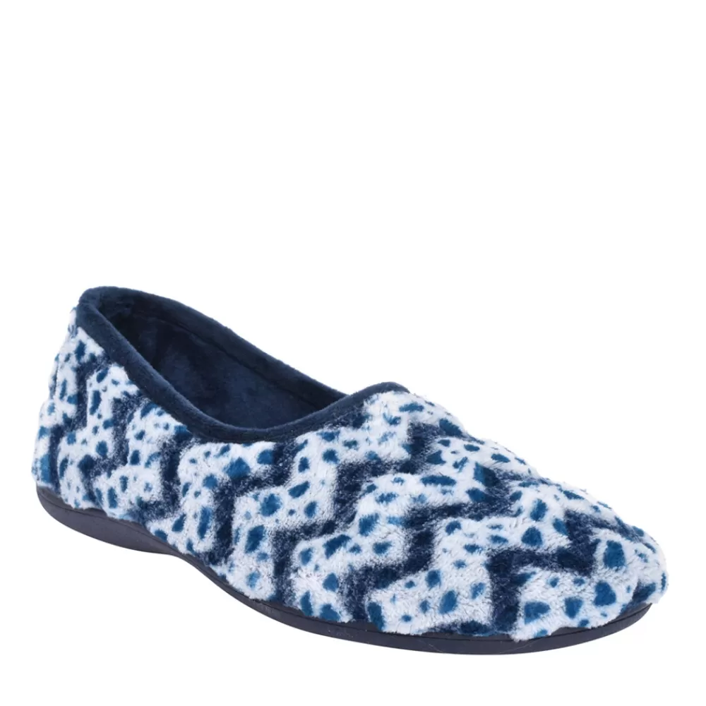 Ladies LOTUS Ladies Tammy Pump Slipper In Blue