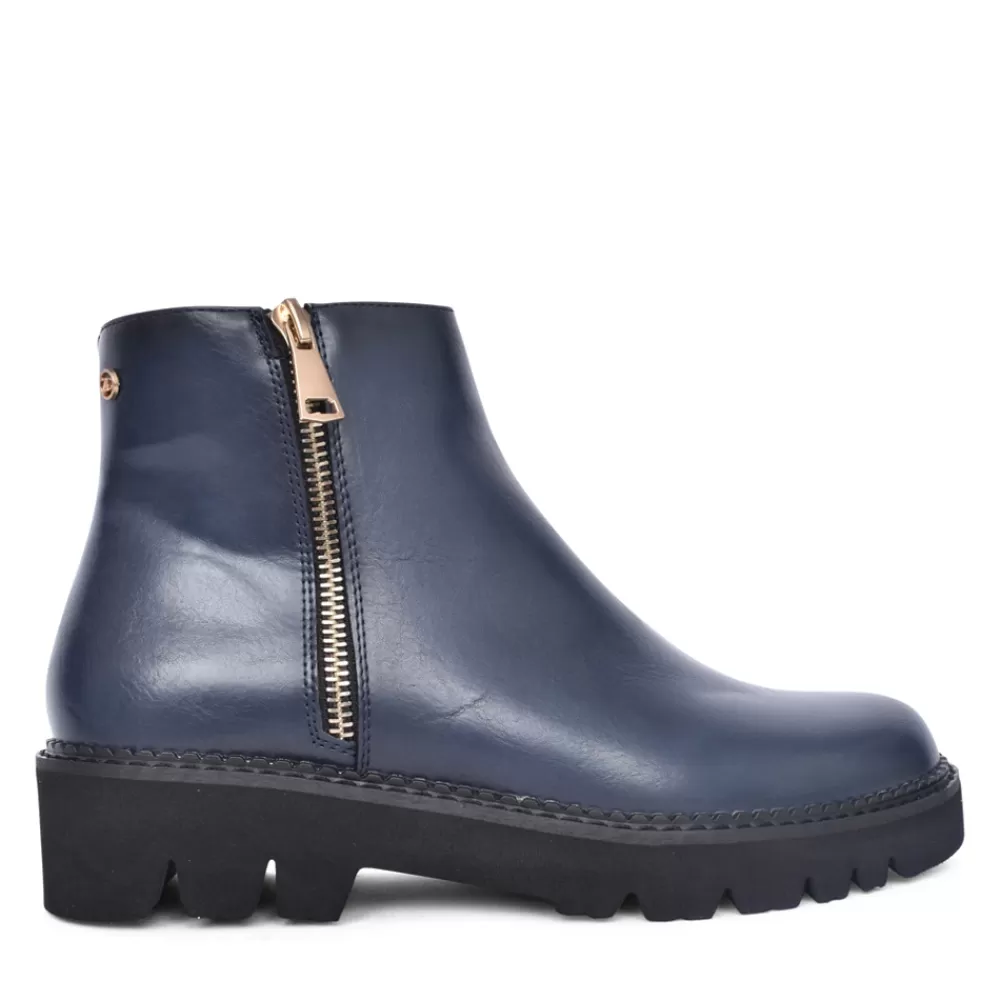 Ladies ZANNI & CO Ladies Tamra Ankle Boot In Navy